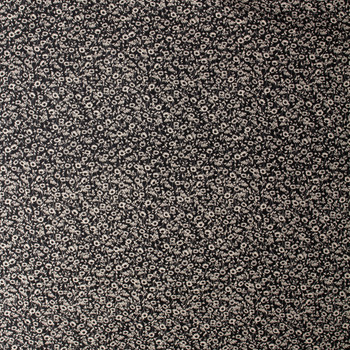 Humblebee Charcoal Chamomile Recycled Cotton Recycled Cotton Woven from FIGO #32127 Fabric By The Yard - Wide shot