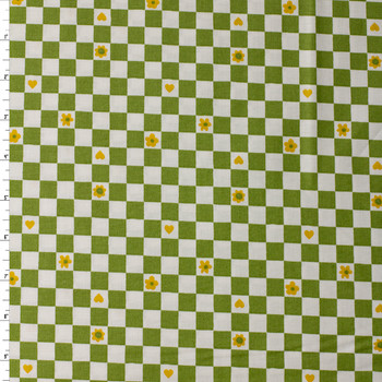 Joyful June Green Clouds Cotton Woven from FIGO #32134 Fabric By The Yard