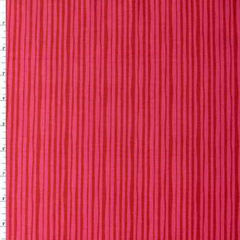 Joyful June Pink Stripe Cotton Woven from FIGO #32136 Fabric By The Yard