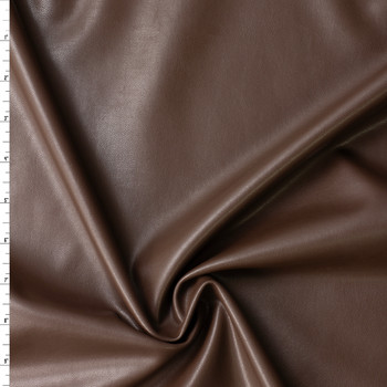 Chocolate Stretch Vegan Leather #32146 Fabric By The Yard