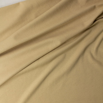 Warm Tan Peached Cotton Blend Sweatshirt Fleece from ‘Beyond Yoga’ #32154 Fabric By The Yard - Wide shot