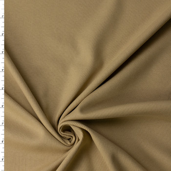 Warm Tan Peached Stretch Rib from ‘Beyond Yoga’ #32155 Fabric By The Yard