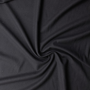 Black Brushed Midweight Wool #32164 Fabric By The Yard - Wide shot