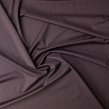 Deep Plum Melange Super 120s Worsted Wool #32170 Fabric By The Yard - Wide shot
