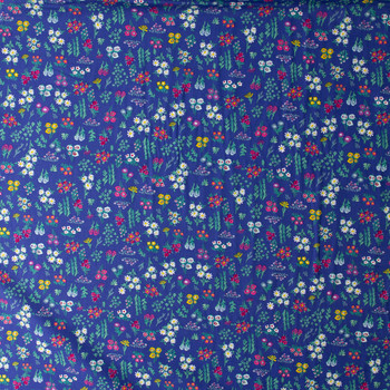 Aquarelle — AQU-66757 — Floral Pigments Wet Cotton Poplin from Art Gallery Fabrics #32211 Fabric By The Yard - Wide shot