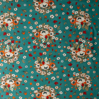 Love Story — LVS-38804 — Soulmate Blooms Lust Cotton Poplin from Art Gallery Fabrics #32225 Fabric By The Yard - Wide shot