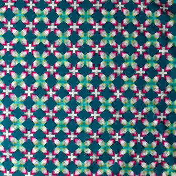 Decadence — DCD-31614 — Ornate Parquetry Jeweled Cotton Poplin from Art Gallery Fabrics #32230 Fabric By The Yard - Wide shot