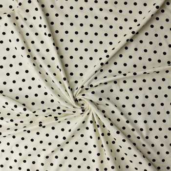 Spotted Bubbles Caviar Stretch Cotton Jersey Knit from Art Gallery Fabrics #32303 Fabric By The Yard - Wide shot