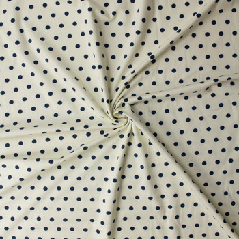 Spotted Bubbles Night Stretch Cotton Jersey Knit from Art Gallery Fabrics #32305 Fabric By The Yard - Wide shot