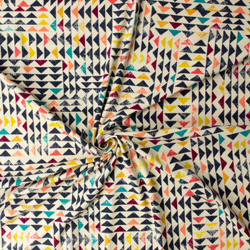 Trojkat Sunrise Stretch Cotton Jersey Knit from Art Gallery Fabrics #32313 Fabric By The Yard - Wide shot