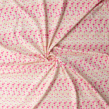 Dainty Posies Stretch Cotton Jersey Knit from Art Gallery Fabrics #32320 Fabric By The Yard - Wide shot