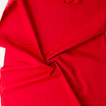 Undeniably Red Pure Solids Cotton Poplin from Art Gallery Fabrics #32344 Fabric By The Yard - Wide shot