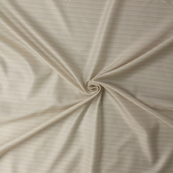 Sand Multi Stripe Designer Cupro Lining #32348 Fabric By The Yard - Wide shot