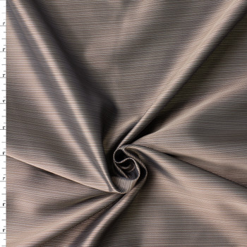 Espresso Multi Stripe Designer Cupro Lining #32349 Fabric By The Yard