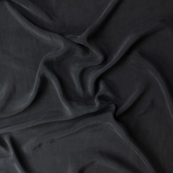 Black Cupro Challis #32371 Fabric By The Yard - Wide shot