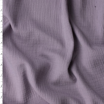 Dusty Lilac Cotton Double Gauze #32406 Fabric By The Yard