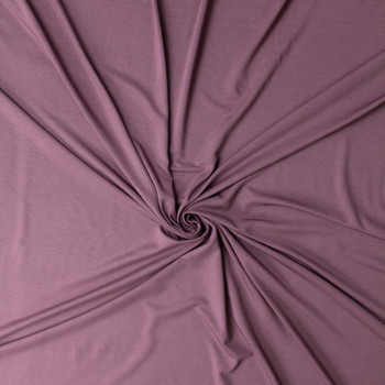 Dusty Plum Modal/Spandex Jersey Knit #32414 Fabric By The Yard - Wide shot