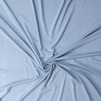 Light Blue Modal/Spandex Jersey Knit #32415 Fabric By The Yard - Wide shot