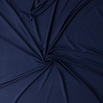 Navy Modal/Spandex Jersey Knit #32417 Fabric By The Yard - Wide shot