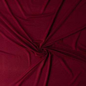 Burgundy Modal/Spandex Jersey Knit #32418 Fabric By The Yard - Wide shot