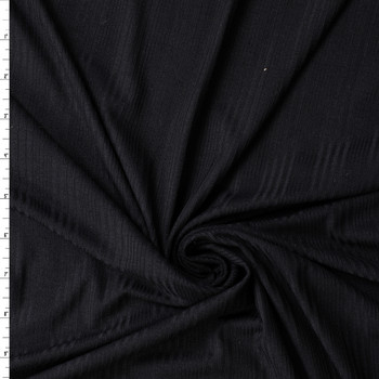 Black Variegated Modal/Spandex Fashion Rib Knit #32434 Fabric By The Yard