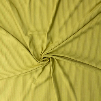 Chartreuse Rayon/Spandex Fashion Rib Knit #32449 Fabric By The Yard - Wide shot