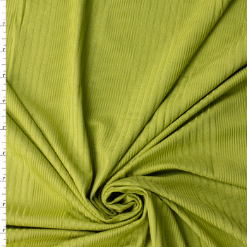 Lime Variegated Modal/Spandex Fashion Rib Knit #32452 Fabric By The Yard