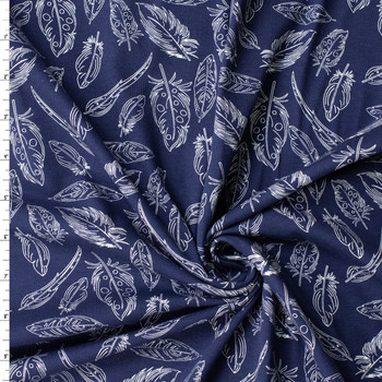 Petal and Plume Stretch Cotton Jersey Knit from Art Gallery Fabrics #32471 Fabric By The Yard