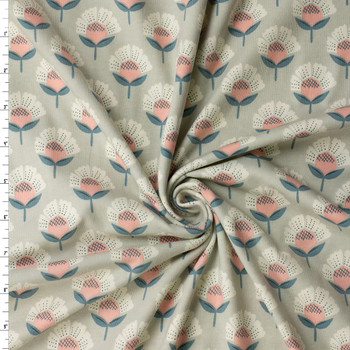 Fanfare Quietness Stretch Cotton Jersey Knit from Art Gallery Fabrics #32472 Fabric By The Yard