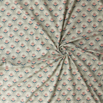 Fanfare Quietness Stretch Cotton Jersey Knit from Art Gallery Fabrics #32472 Fabric By The Yard - Wide shot