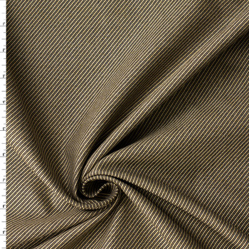 Tan and Brown Horizontal Weave European Linen #32487 Fabric By The Yard
