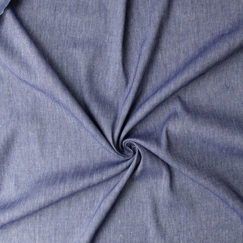 Denim Stretch Linen Blend Twill #32501 Fabric By The Yard - Wide shot