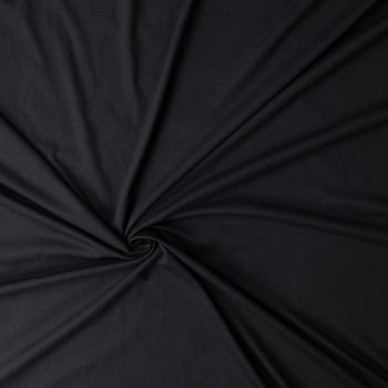 Black 100% Combed Cotton Jersey Knit #32570 Fabric By The Yard - Wide shot