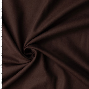 Brown Heavyweight Italian Cotton Flannel #32663 Fabric By The Yard