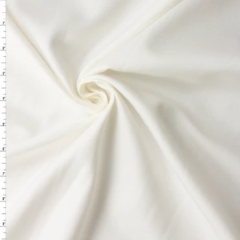Warm White Cotton Piqué Shirting #32741 Fabric By The Yard