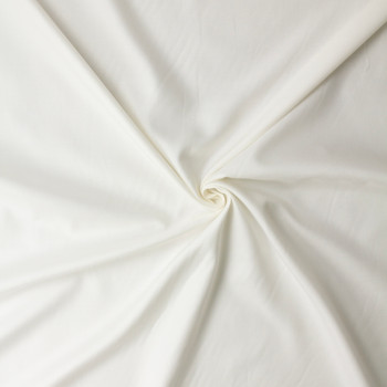 Warm White Cotton Piqué Shirting #32741 Fabric By The Yard - Wide shot