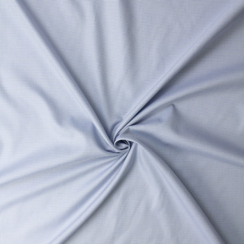 Sky and White Mini Houndstooth Japanese Cotton Shirting #32763 Fabric By The Yard - Wide shot