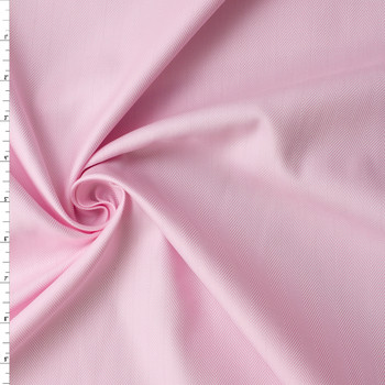 Pink and White Herringbone Texture Cotton Shirting #32768 Fabric By The Yard