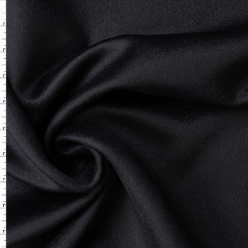 Black Double Faced Pure Cashmere Coating from Piacenza #32771 Fabric By The Yard