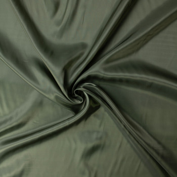 Olive Cupro Bemberg Lining #32796 Fabric By The Yard - Wide shot