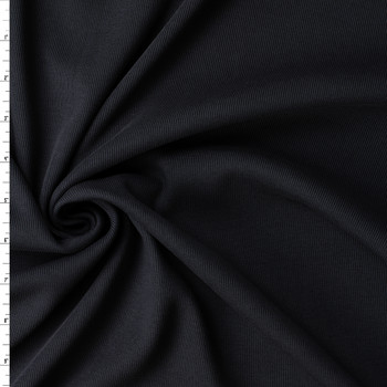 Dark Navy 12.3oz. Italian Cotton Ribbing from Brugnoli #32835 Fabric By The Yard