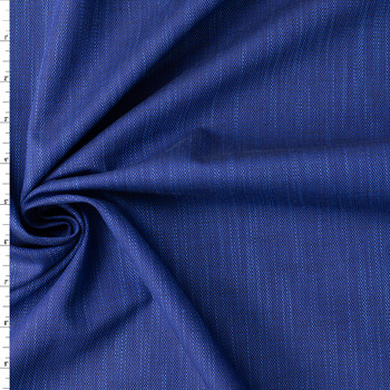 Ocean Blue Linen Look Cotton Shirting #32841 Fabric By The Yard