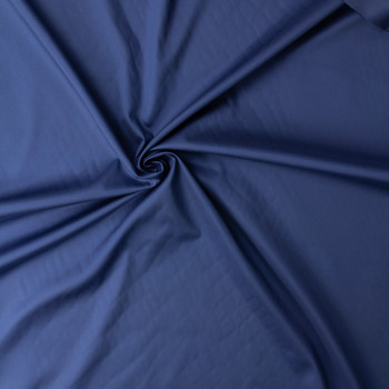 Ocean Blue Stretch Viscose Twill #32853 Fabric By The Yard - Wide shot