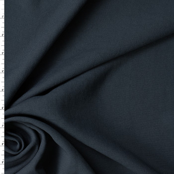 Dark Slate Poly Crepe Double Cloth #32861 Fabric By The Yard
