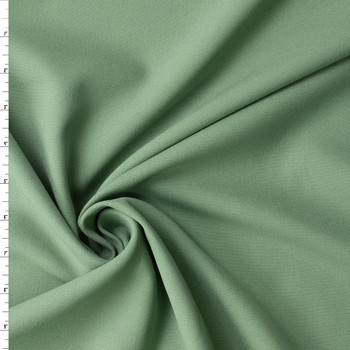Sage GReen Viscose/Poly Stretch Double Cloth Suiting #32864 Fabric By The Yard