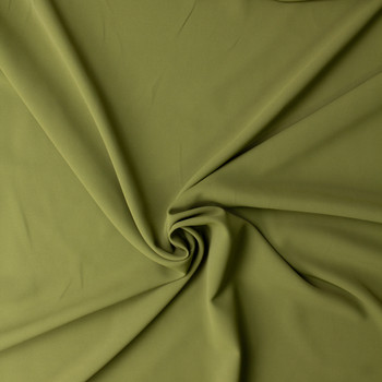 Dusty Olive Viscose/Poly Stretch Double Cloth Suiting #32865 Fabric By The Yard - Wide shot