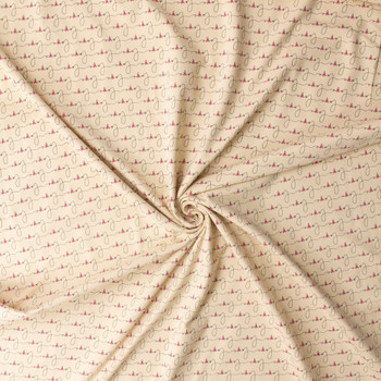 Written Love Lively Stretch Cotton Jersey Knit from Art Gallery Fabrics #32890 Fabric By The Yard - Wide shot