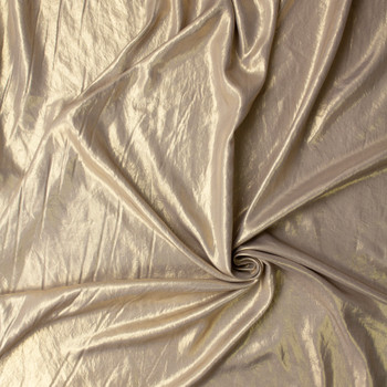 Light Gold Metallic Micro Twill #32962 Fabric By The Yard - Wide shot