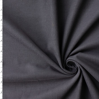 Charcoal 14 Wale Corduroy #33007 Fabric By The Yard