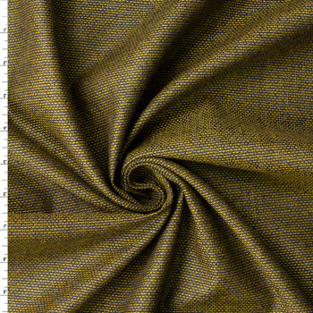 Mustard and Black Wool Tweed #33045 Fabric By The Yard